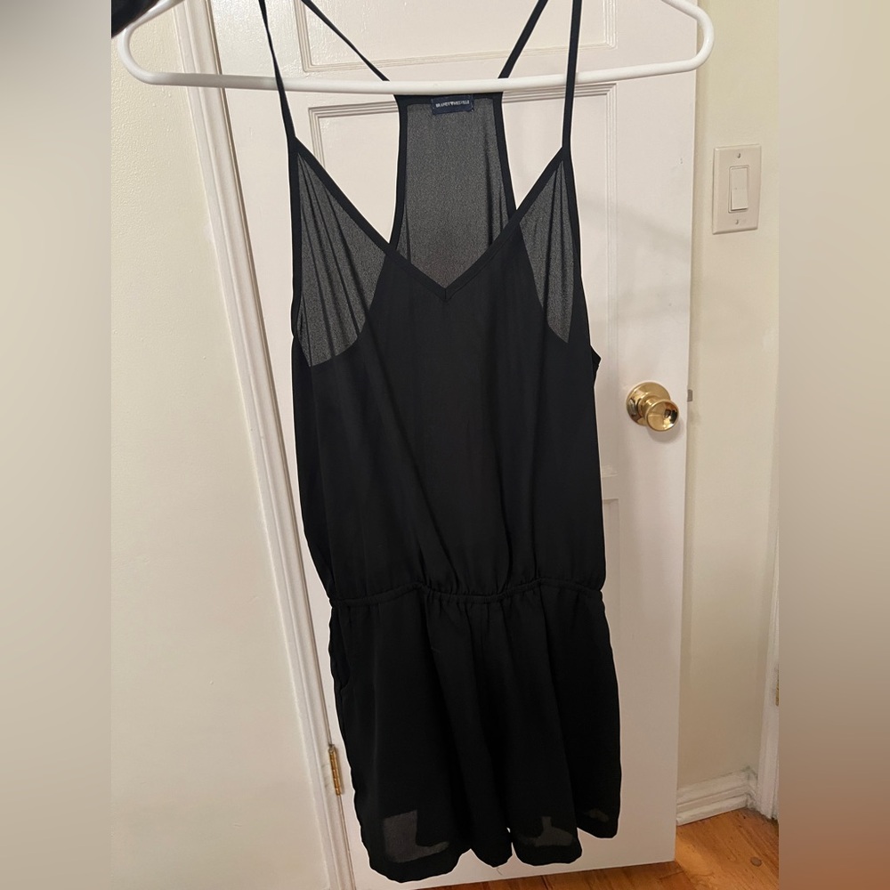 Brandy Melville Black romper with pockets